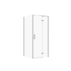 Cersanit Larga kabina prawa chrom transparentna 80x80X195