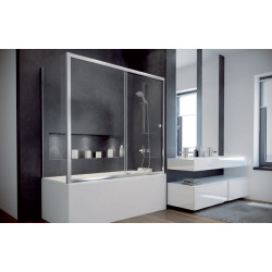 Besco parawan nawannowy Duo Slide II 150x150 i ścianka boczna 70x150