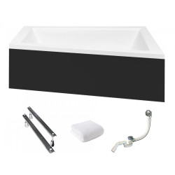 Besco Intima Wanna Z Obudową 160x90 Akrylowa Z Obudową syfonem i nogami