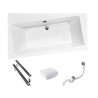 Wanna asymetryczna lewa INFINITY 150x90 ze stelażem
