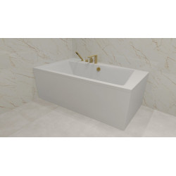 Wanna Asymetryczna Prawa Infinity 150x90 z syfonem i nóżkami