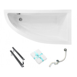 Wanna narożna Besco Praktika 150x70 prawa