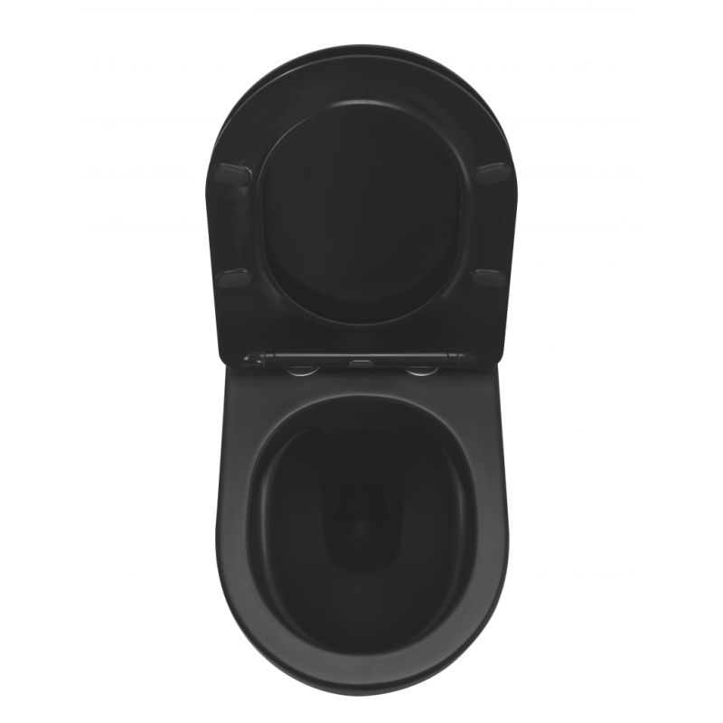 Rea zestaw podtynkowy z misą WC  Rea Carlo Mini czarną matową