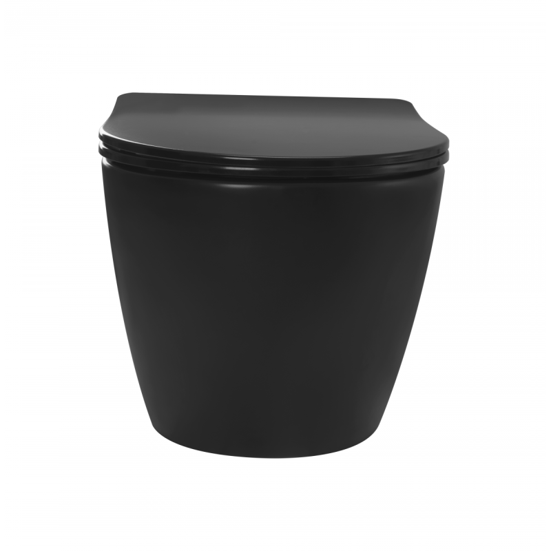 Rea zestaw podtynkowy z misą WC  Rea Carlo Mini czarną matową