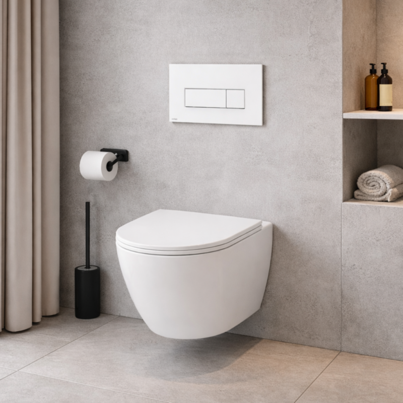 Zestaw WC Stelaż Komfort Miska Lavita Sofii 5w1 przycisk Alcaplast biały