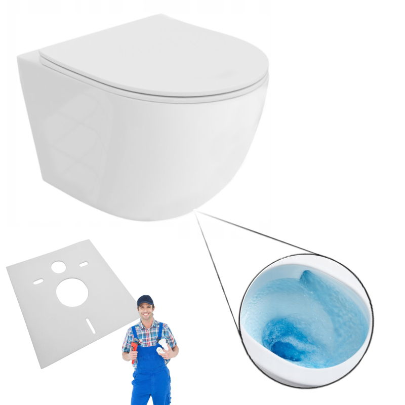 Zestaw WC Stelaż Komfort Miska Lavita Sofii 5w1 przycisk Alcaplast biały