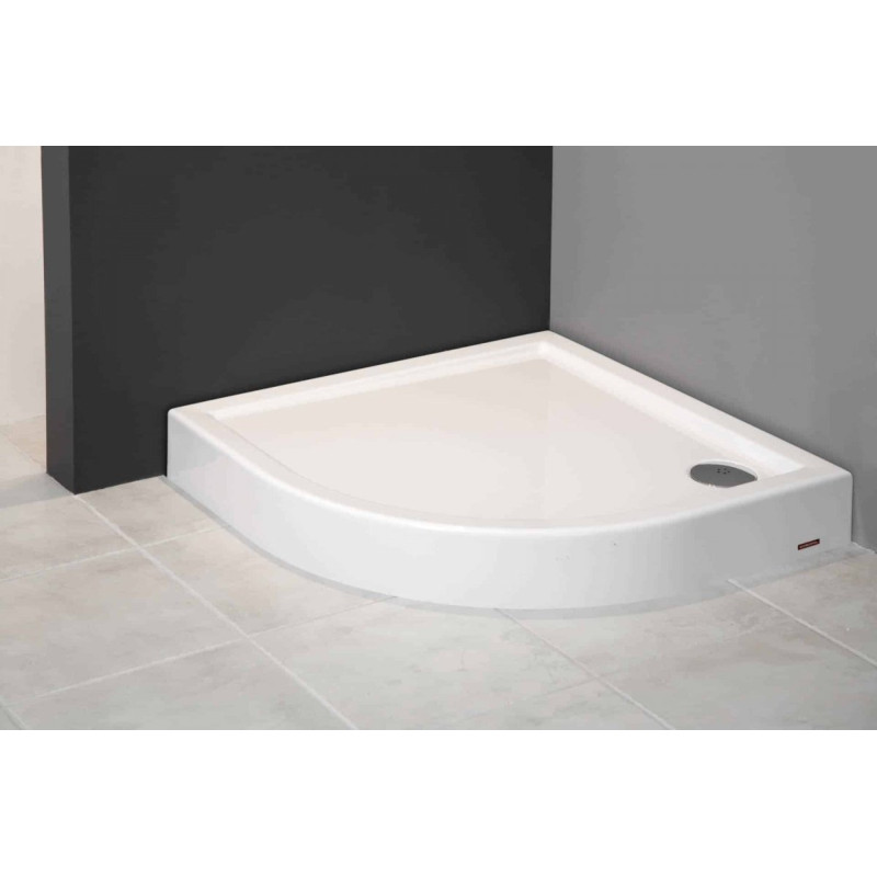 Brodzik Półokrągły 90x90 Stabilsound Kronos PLUS Antybakteryjny, Easy to Clean, Biały