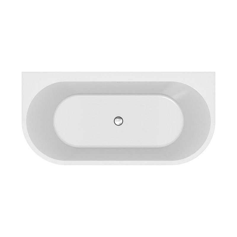 Wanna wolnostojąca przyścienna akryl Cersanit Crea 170x82 syfon chrom 3w1