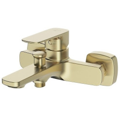 Cersanit Bateria Wannowa Larga z Natryskiem z uchwytem punktowym Złoty mat