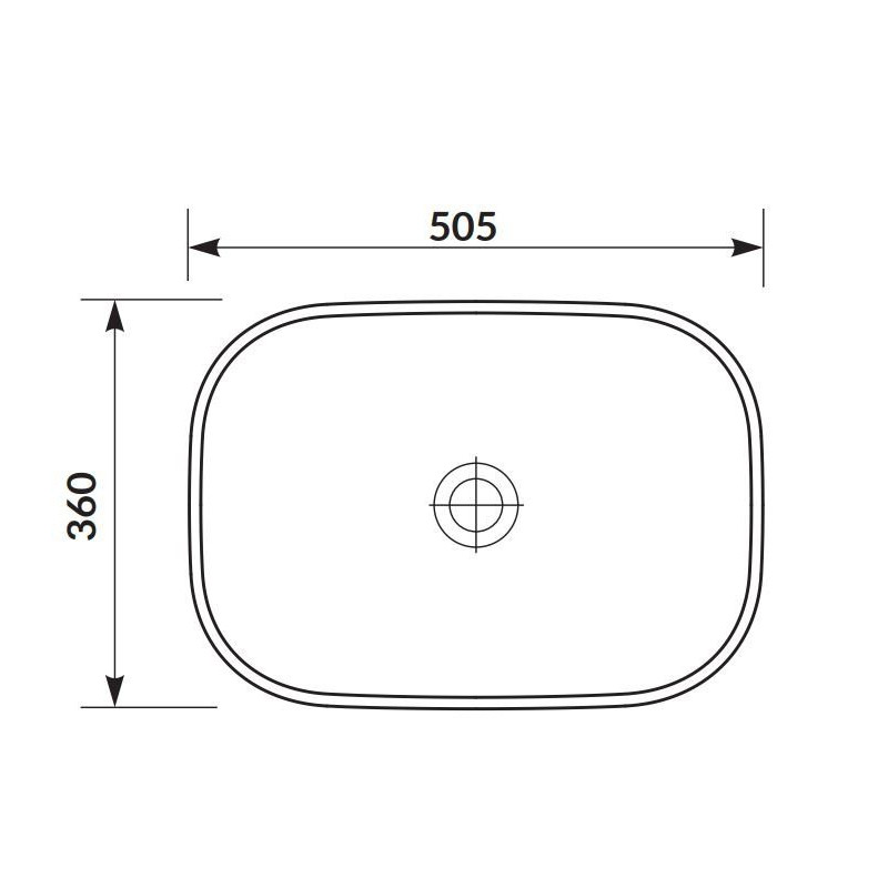 Cersanit Moduo umywalka biała 50cm prostokątna