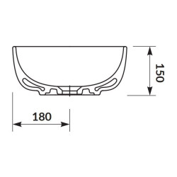Cersanit Moduo umywalka biała 50cm prostokątna