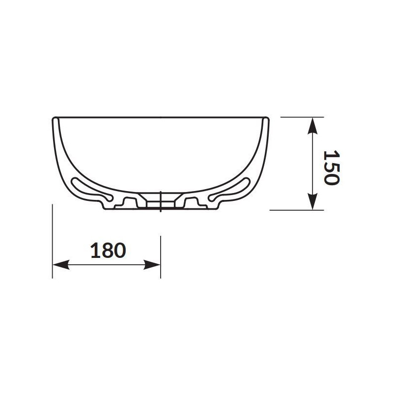 Cersanit Moduo umywalka biała 50cm prostokątna