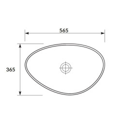 Cersanit Moduo umywalka biała 55cm nieregularna