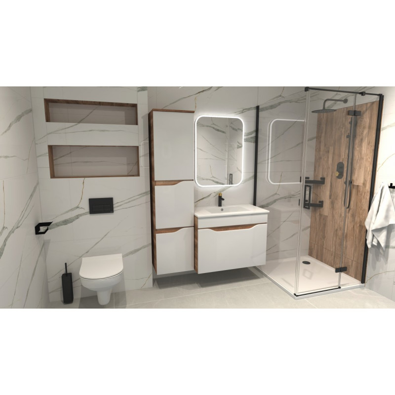 Cersanit miska zawieszana City CleanOn z deską duroplastową - Zestaw K701-143