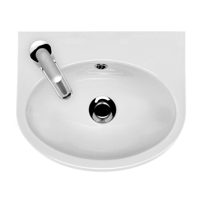 Cersanit Parva umywalka ceramiczna wisząca 40 cm lewa