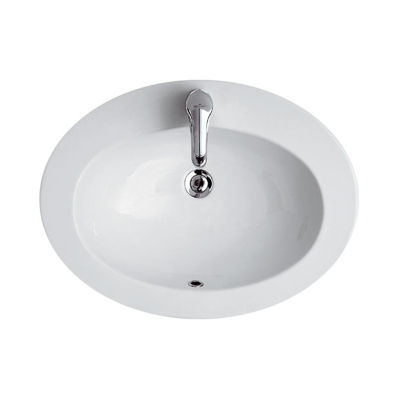 Cersanit umywalka biała ceramiczna wpuszczana Gamma 63