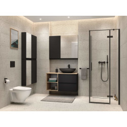 Cersanit umywalka MODUO 50 owalna antracyt