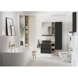 Cersanit ceramiczna MODUO 50 prostokątna antracyt