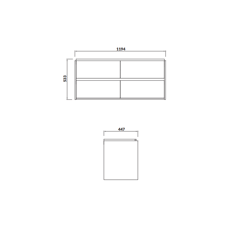 Cersanit Crea umywalka z szafką 120 cm zestaw meblowy biały