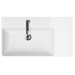 Ceramiczna umywalka Inverto 80 cm prawa - styl i funkcjonalność dla Twojej łazienki