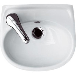 Cersanit umywalka Eko 35 cm lewa –ceramiczna z otworem na baterie