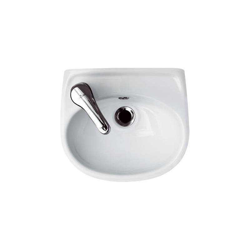 Cersanit umywalka Eko 35 cm lewa –ceramiczna z otworem na baterie