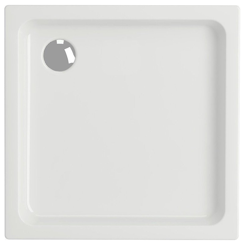 Cersanit Tako 80x80x16 Brodzik kwadratowy kompaktowy akrylowy biały