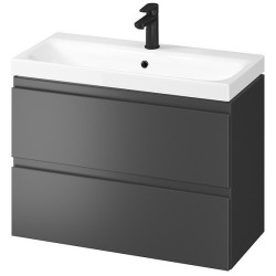 Cersanit Zestaw Szafka z Umywalką MODUO SLIM 80 Antracyt