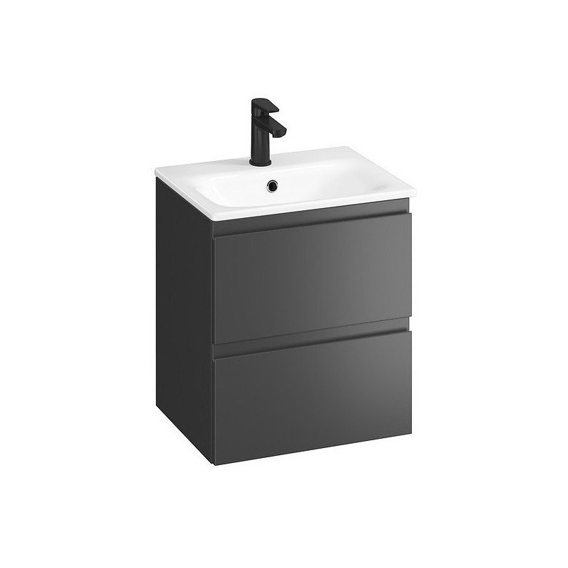 Cersanit Szafka Z Umywalką MODUO 50 w kolorze antracytowym