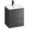 Cersanit Szafka Z Umywalką MODUO 50 w kolorze antracytowym