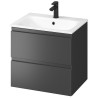 Cersanit zestaw MODUO 60: Szafka i umywalka antracyt
