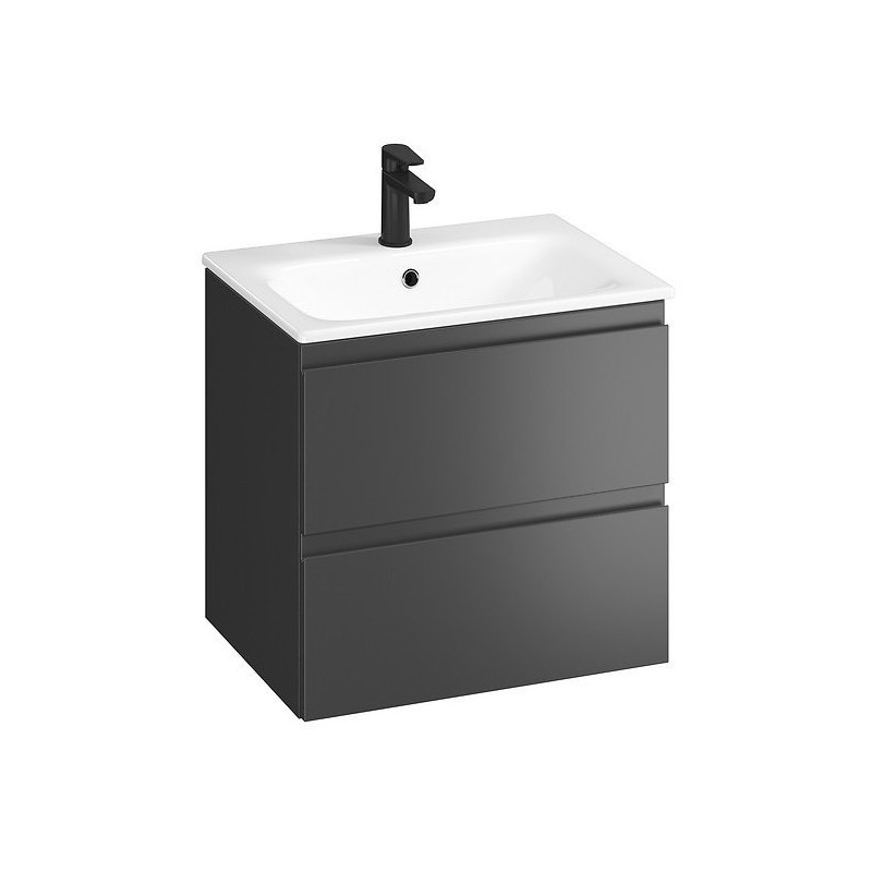 Cersanit zestaw MODUO 60: Szafka i umywalka antracyt