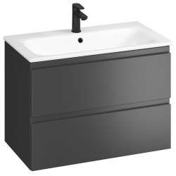 Cersanit Zestaw szafka z umywalką MODUO 80 antracytowy