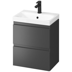 Cersanit szafka z umywalką MODUO 50 antracytowa zmontowana