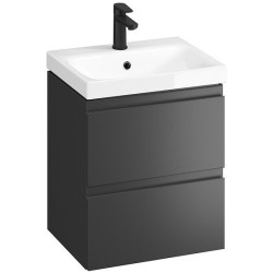 Cersanit Moduo SET B895 umywalka z szafką 50 cm wisząca antracytowy