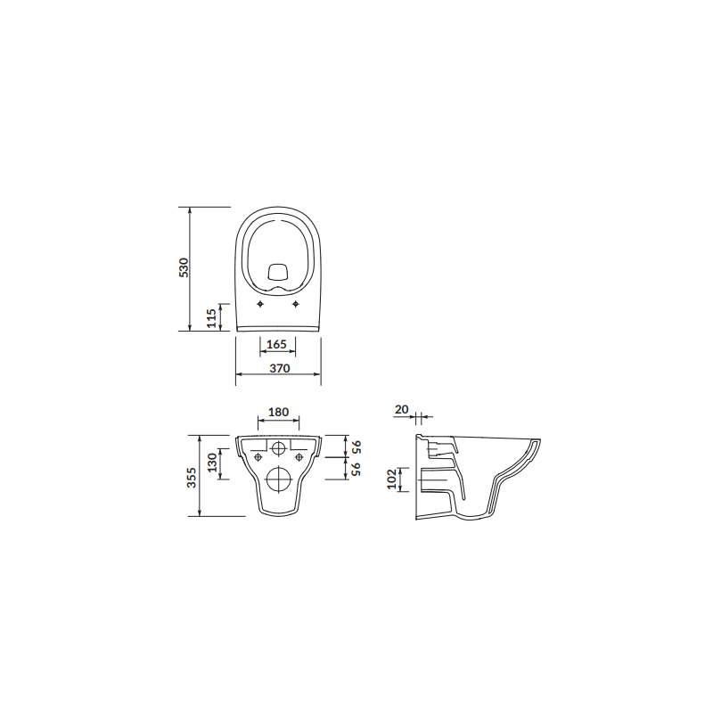 Cersanit Miska WC wisząca CITY NEW CLEANON bez deski