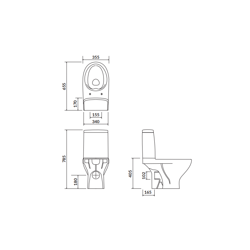 Kompakt WC Cersanit Moduo 666 biały