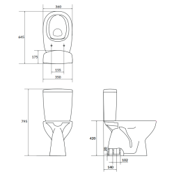 Kompakt WC Cersanit Arteco 683 CleanOn