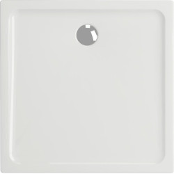 Cersanit Brodzik Kwadratowy 90x90 Tako z Akrylu - Biały, Odpływ Bocznym
