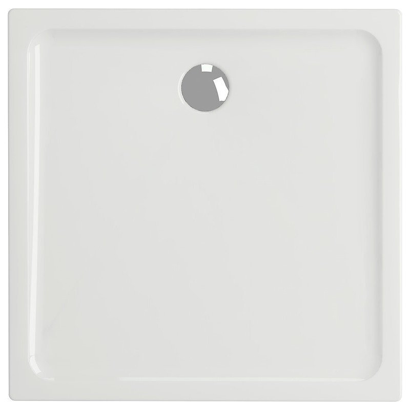 Cersanit Brodzik Kwadratowy 90x90 Tako z Akrylu - Biały, Odpływ Bocznym