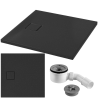 Cersanit Brodzik Tako Slim 80x80 Matowy Czarny z Syfonem w komplecie