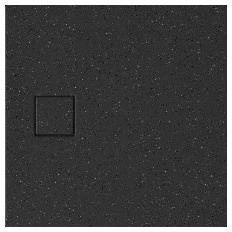 Cersanit Brodzik Tako Slim 80x80 Matowy Czarny z Syfonem w komplecie