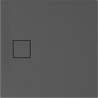 Cersanit Tako Slim - Kwadratowy brodzik 80x80 cm szary mat + syfon w zestawie