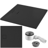 Cersanit Brodzik Tako Slim 90x90 Czarny Mat z Syfonem w komplecie