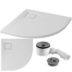 Cersanit Brodzik Tako Slim 80x80 Biały Mat z Syfonem w komplecie