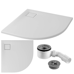 Cersanit Brodzik Tako Slim 90x90 Biały Mat z Syfonem w komplecie