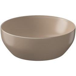 Cersanit umywalka nablatowa Larga 40cm, brązowy mat