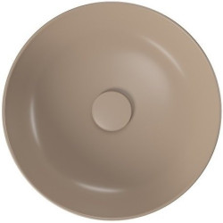 Cersanit umywalka nablatowa Larga 40cm, brązowy mat