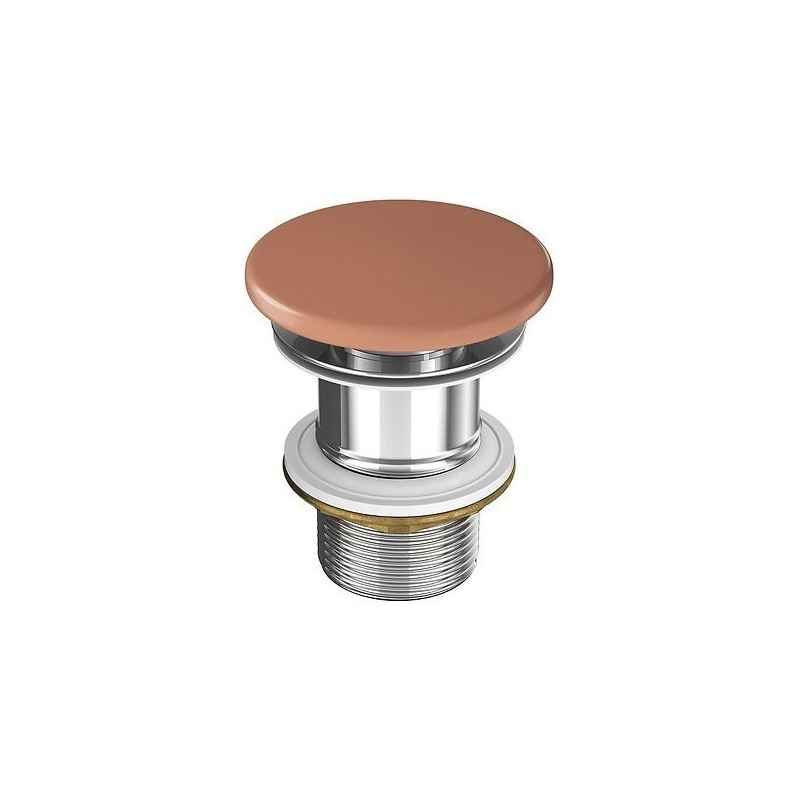 Cersanit Umywalka Larga Okrągła 40 cm Ceglasty Mat z Korek