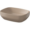 Cersanit Umywalka Ceramiczna Larga 50x38 Brązowy Mat z  Korkiem